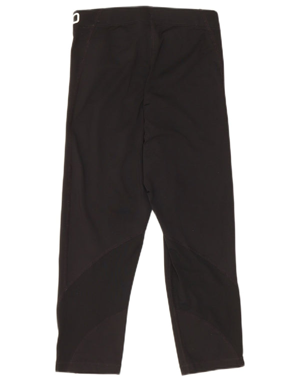Nike Womens Capri Graphic Leggings UK 8 Small Black Polyester