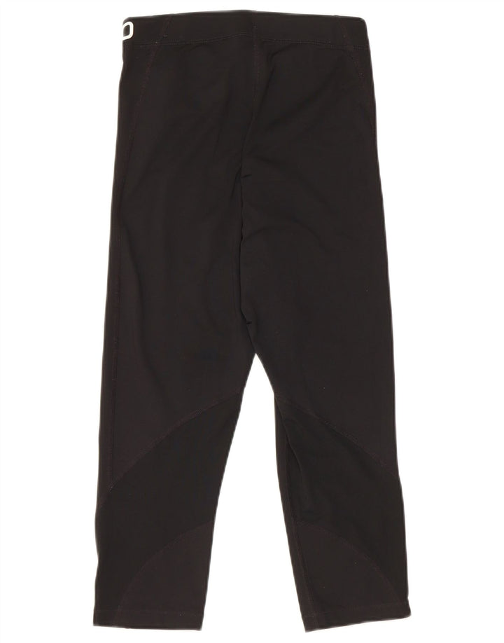 Nike Womens Capri Graphic Leggings UK 8 Small Black Polyester