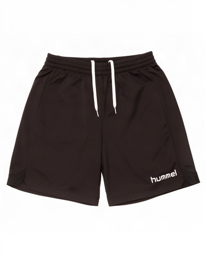 Hummel Mens Graphic Sport Shorts Medium Black Polyester
