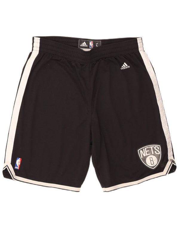 Adidas Mens Brooklyn Nets Sport Shorts Large  Black Colourblock