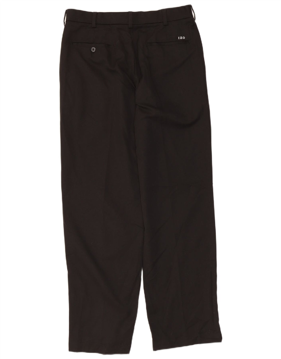 Izod Mens Golf Straight Suit Trousers W32 L32 Black Polyester
