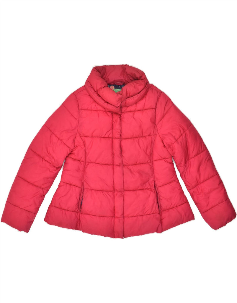 BENETTON Girls Padded Jacket 10-11 Years XL Red Polyamide | Vintage Benetton | Thrift | Second-Hand Benetton | Used Clothing | Messina Hembry 