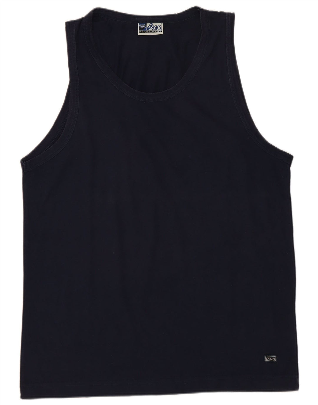 Asics Mens Vest Top XL Navy Blue Cotton
