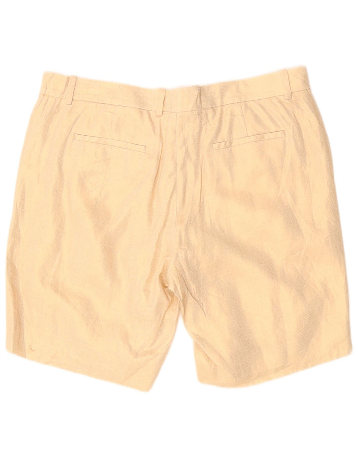 J. CREW Womens Chino Shorts US 8 Medium W34 Beige Linen