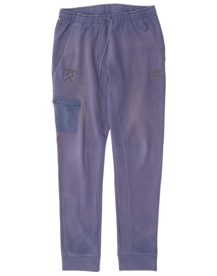 Umbro Mens Cargo Tracksuit Trousers Joggers Large Blue Cotton
