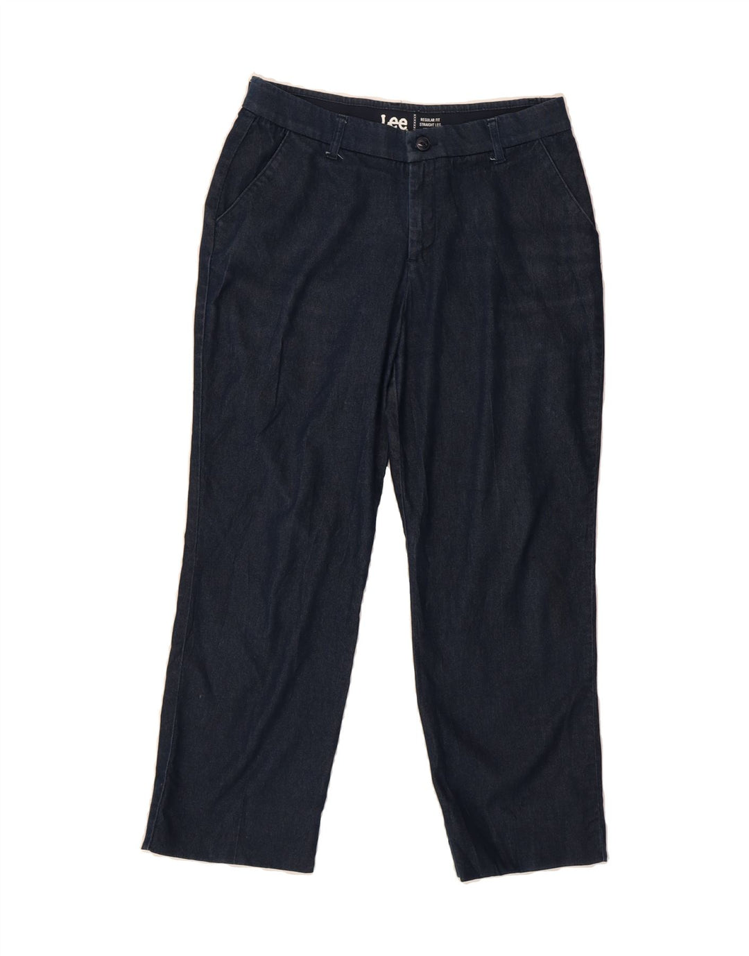 LEE Womens Mid Rise Straight Jeans US 8 Medium W28 L26 Navy Blue Vintage Lee and Second-Hand Lee from Messina Hembry 