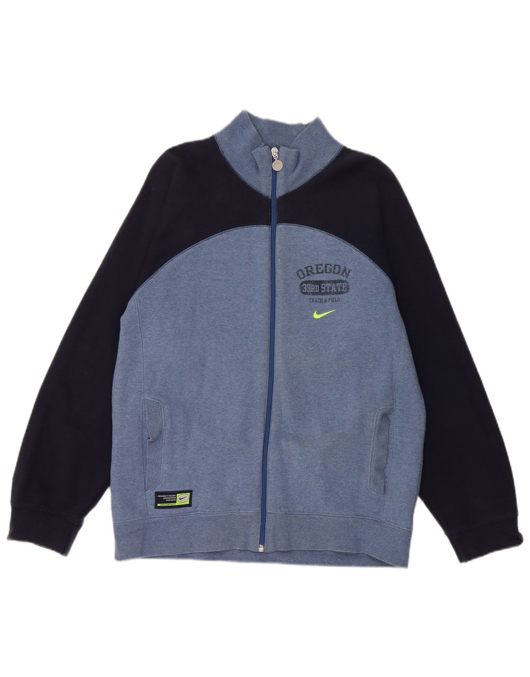 NIKE Boys Oregon State Tracksuit Top Jacket 14-15 Years Large Blue