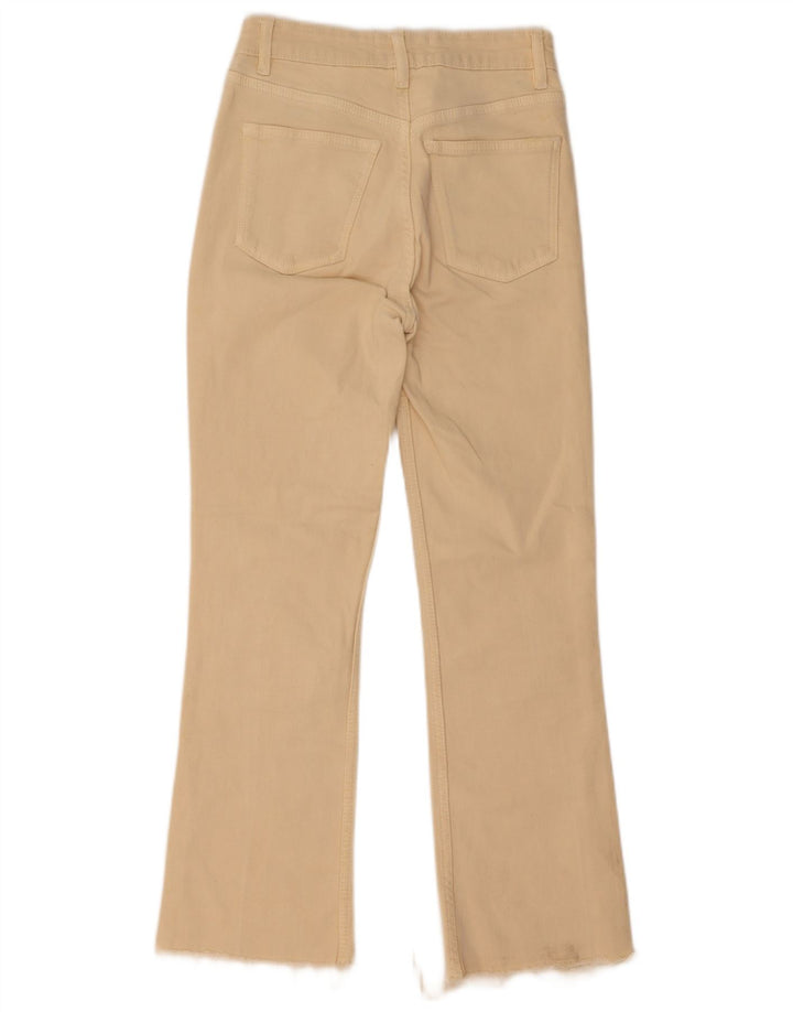 Zara Womens Bootcut Jeans EU 34 2XS W24 L27 Beige