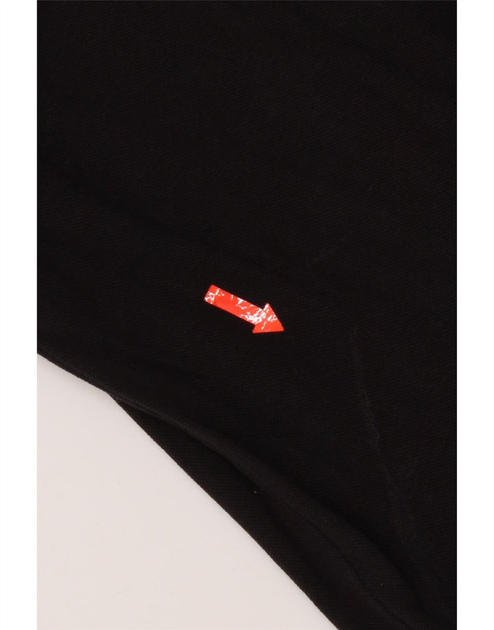 Crew Clothing Mens Polo Shirt Large Black Cotton