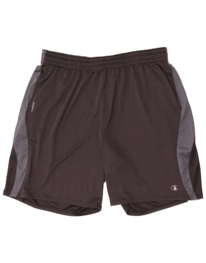 Champion Mens Sport Shorts 2XL  Black Colourblock Polyester