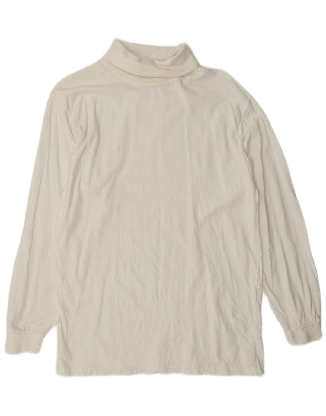 Wrangler Mens Roll Neck Top Long Sleeve Medium White