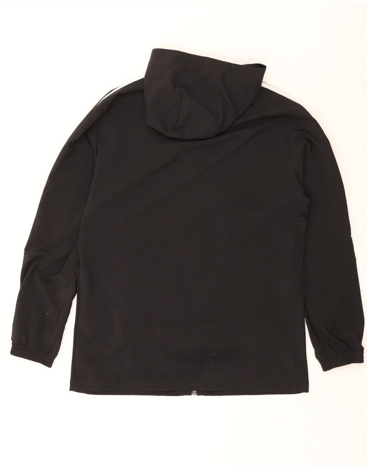Adidas Mens Aeroready Hooded Tracksuit Top Jacket Large Black Polyester