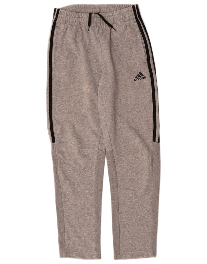 Adidas Boys Tracksuit Trousers 11-12 Years  Grey Cotton