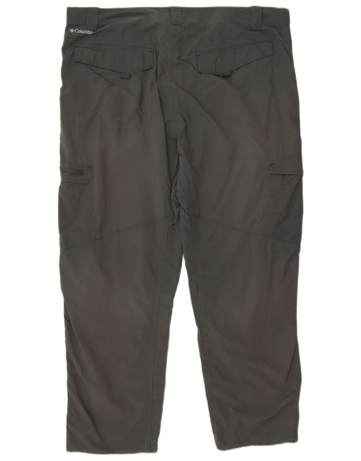 Columbia Mens Omni-Shade Straight Cargo Trousers W38 L27 Grey Polyester