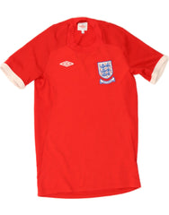 UMBRO Boys T-Shirt Top 14-15 Years Red Polyester