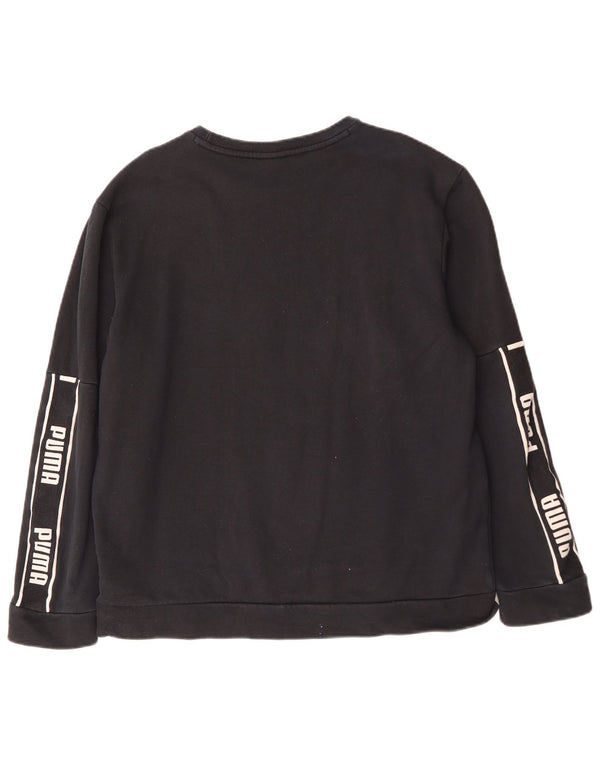 Puma Mens Graphic Sweatshirt Jumper Large Black Cotton