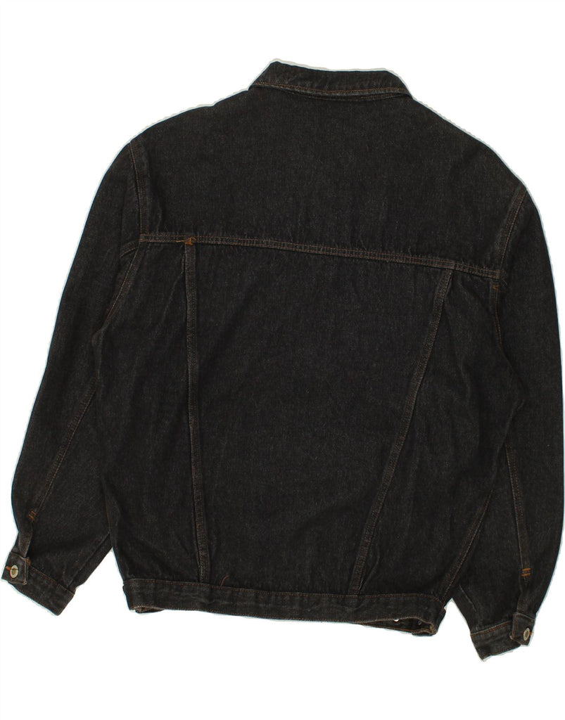 H.I.S Mens Denim Jacket UK 36 Small Black Cotton Vintage H.I.S and Second-Hand H.I.S from Messina Hembry 