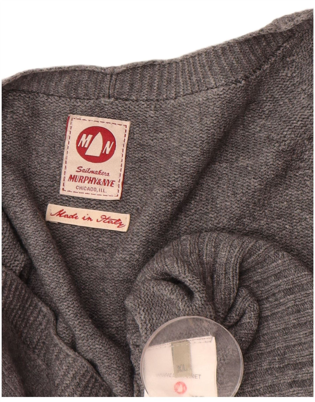 MURPHY & NYE Womens Cardigan Sweater UK 18 XL Grey Viscose