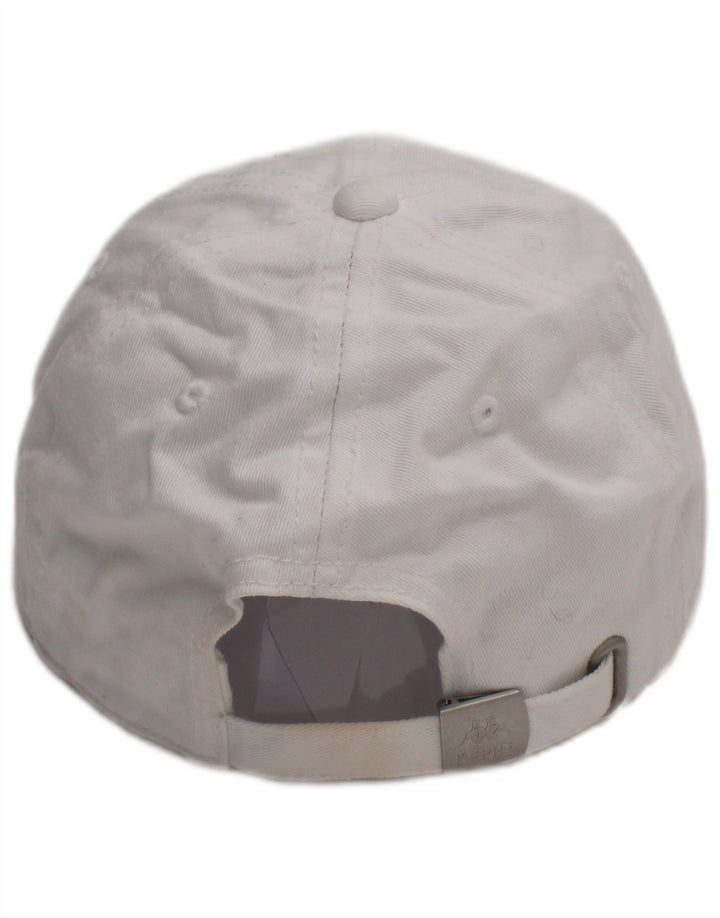 Kappa Mens Graphic Baseball Cap One Size White Cotton