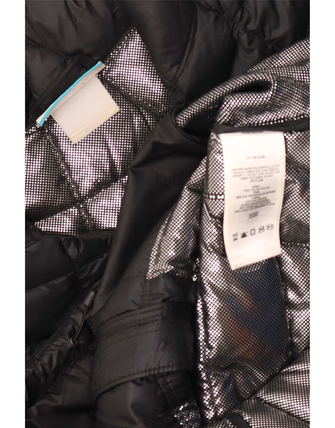 Columbia Mens Padded Jacket UK 38 Medium Black Colourblock Nylon