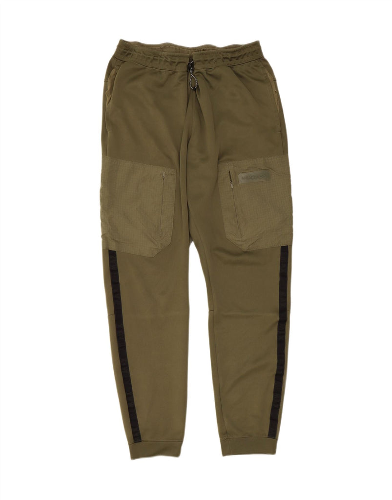 NIKE Mens Cargo Tracksuit Trousers Joggers Large  Khaki Colourblock Nylon Vintage Nike and Second-Hand Nike from Messina Hembry 