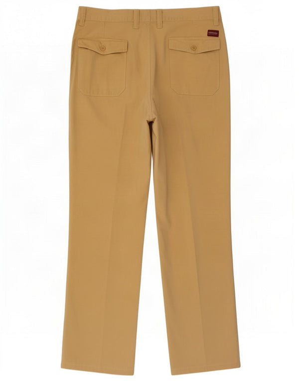 Carrera Mens Straight Chino Trousers W38 L31 Beige Cotton