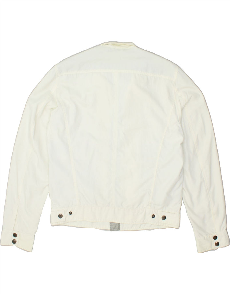 GAS Mens Bomber Jacket UK 40 Large Off White Polyamide | Vintage Gas | Thrift | Second-Hand Gas | Used Clothing | Messina Hembry 