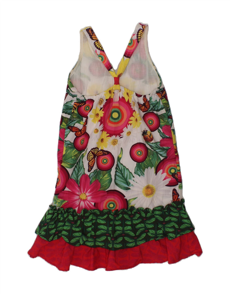 DESIGUAL Girls Graphic Sundress 7-8 Years Multicoloured Floral | Vintage Desigual | Thrift | Second-Hand Desigual | Used Clothing | Messina Hembry 