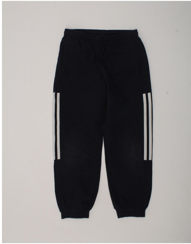 ADIDAS Boys Tracksuit Trousers Joggers 7-8 Years Navy Blue Polyester | Vintage Adidas | Thrift | Second-Hand Adidas | Used Clothing | Messina Hembry 