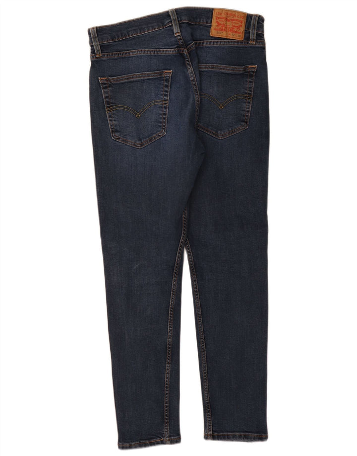 Levi's Womens 512 Slim Tapered Jeans W32 L30 Blue Cotton