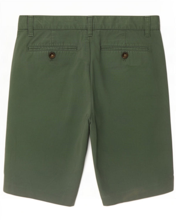 John Lewis Mens Chino Shorts Medium W30 Green Cotton