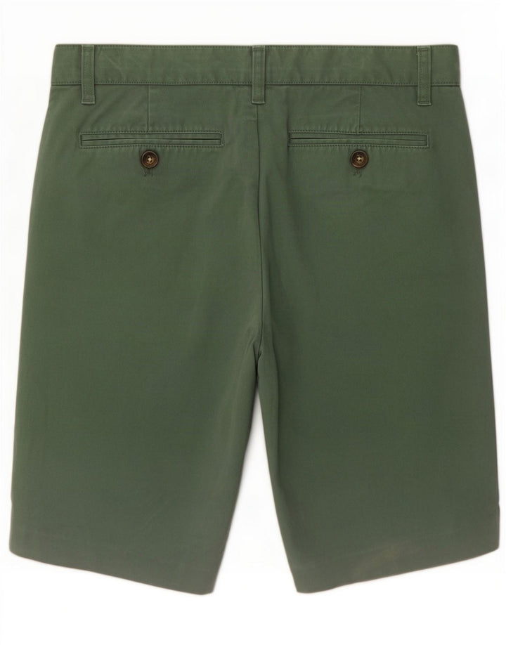 John Lewis Mens Chino Shorts Medium W30 Green Cotton
