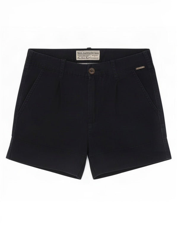 Diesel Womens Chino Shorts W26 Small Navy Blue Cotton