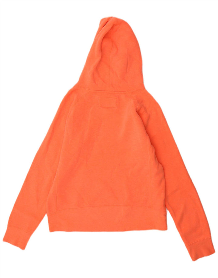 Hurley Mens Graphic Hoodie Jumper Medium Orange Cotton