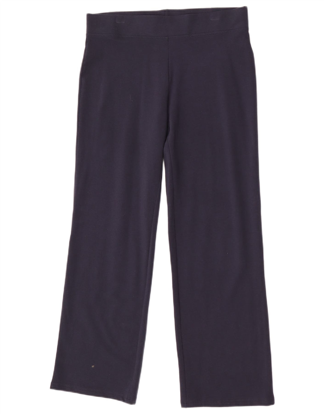 Marks & Spencer Womens Tracksuit Trousers UK 12 Medium Navy Blue Cotton
