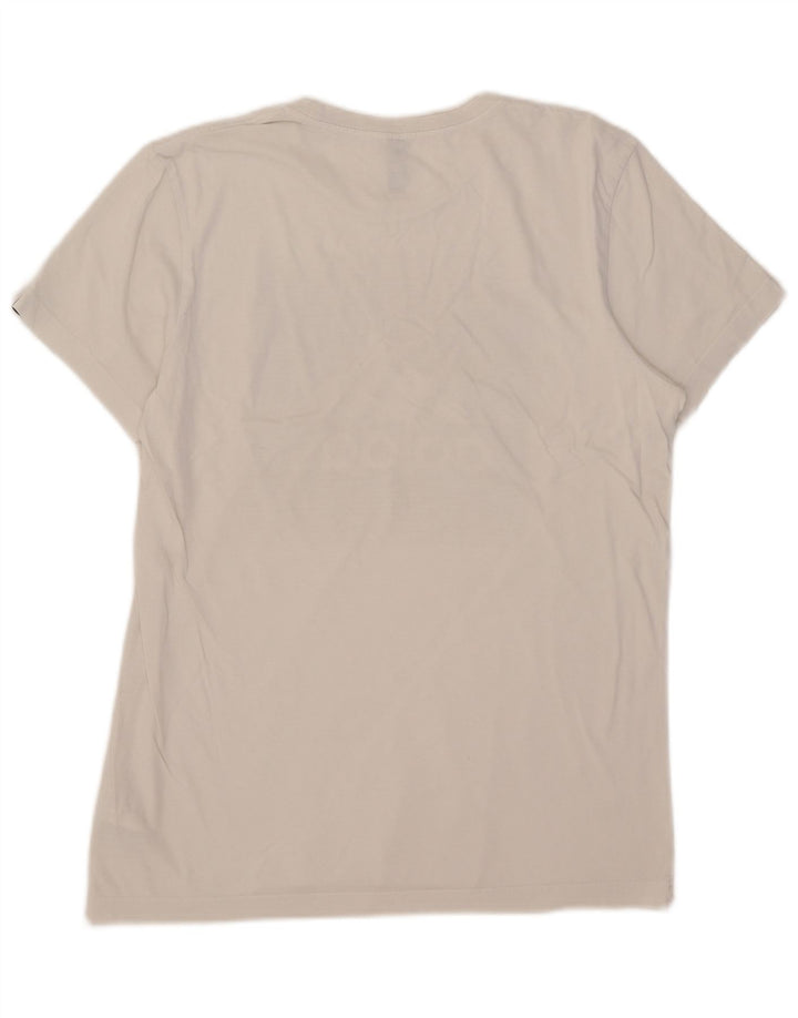 Adidas Mens Graphic T-Shirt Top Medium White Cotton