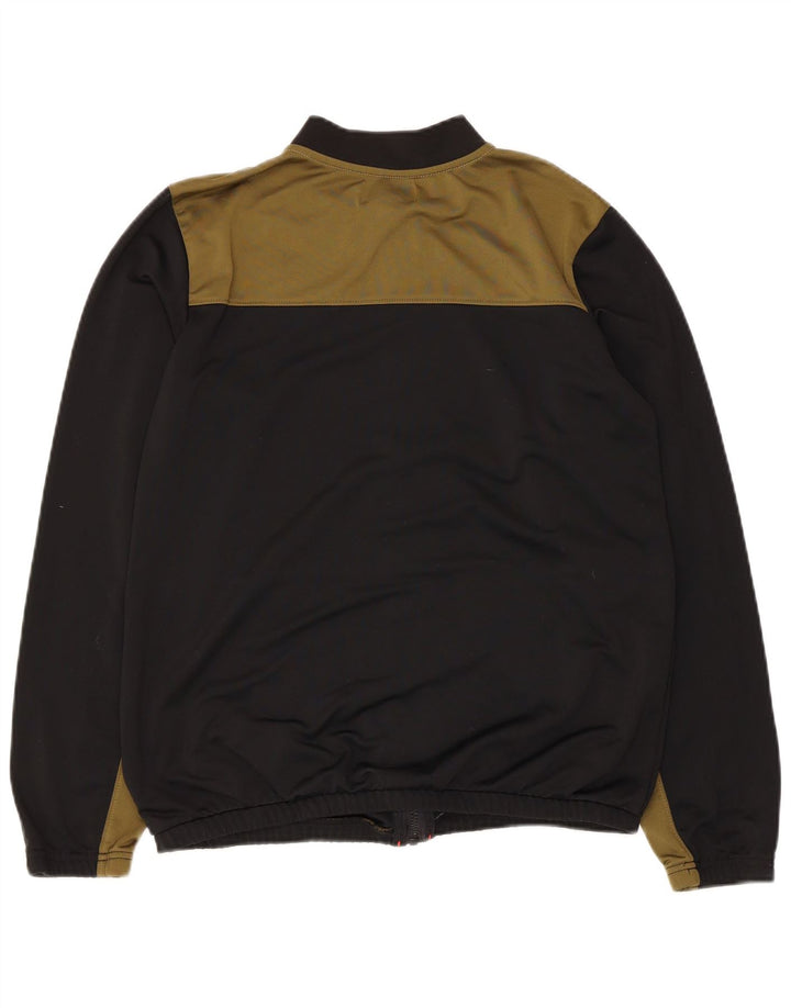 Converse Boys Tracksuit Top Jacket 13-14 Years XL Black Colourblock