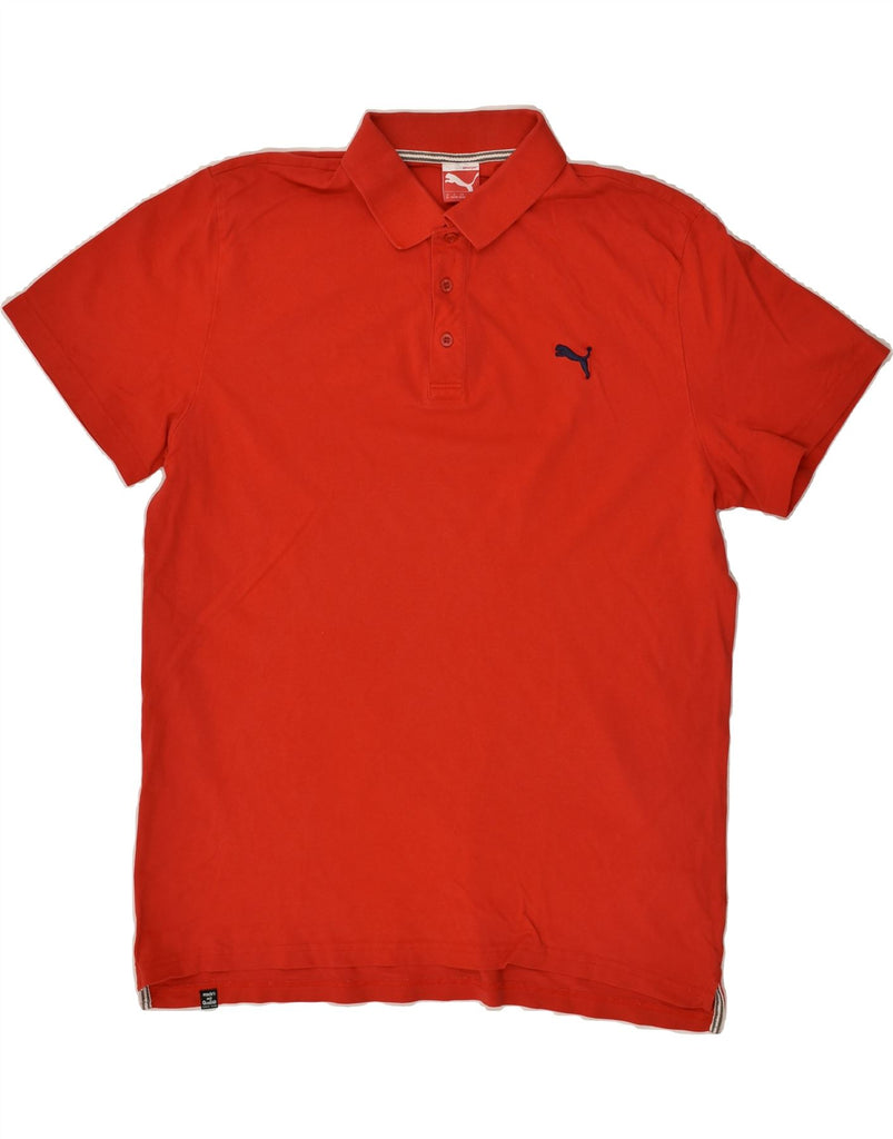 PUMA Mens Polo Shirt XL Red Cotton | Vintage Puma | Thrift | Second-Hand Puma | Used Clothing | Messina Hembry 