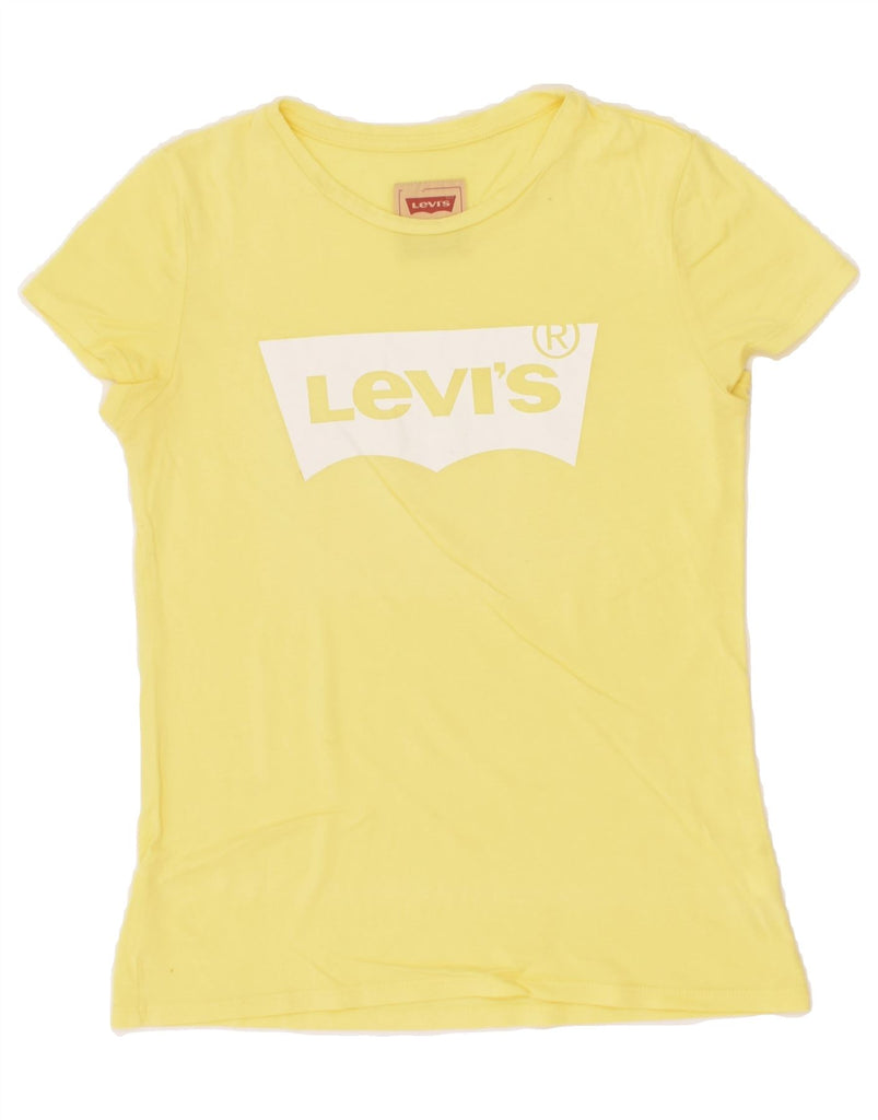 LEVI'S Girls Graphic T-Shirt Top 15-16 Years Yellow | Vintage Levi's | Thrift | Second-Hand Levi's | Used Clothing | Messina Hembry 