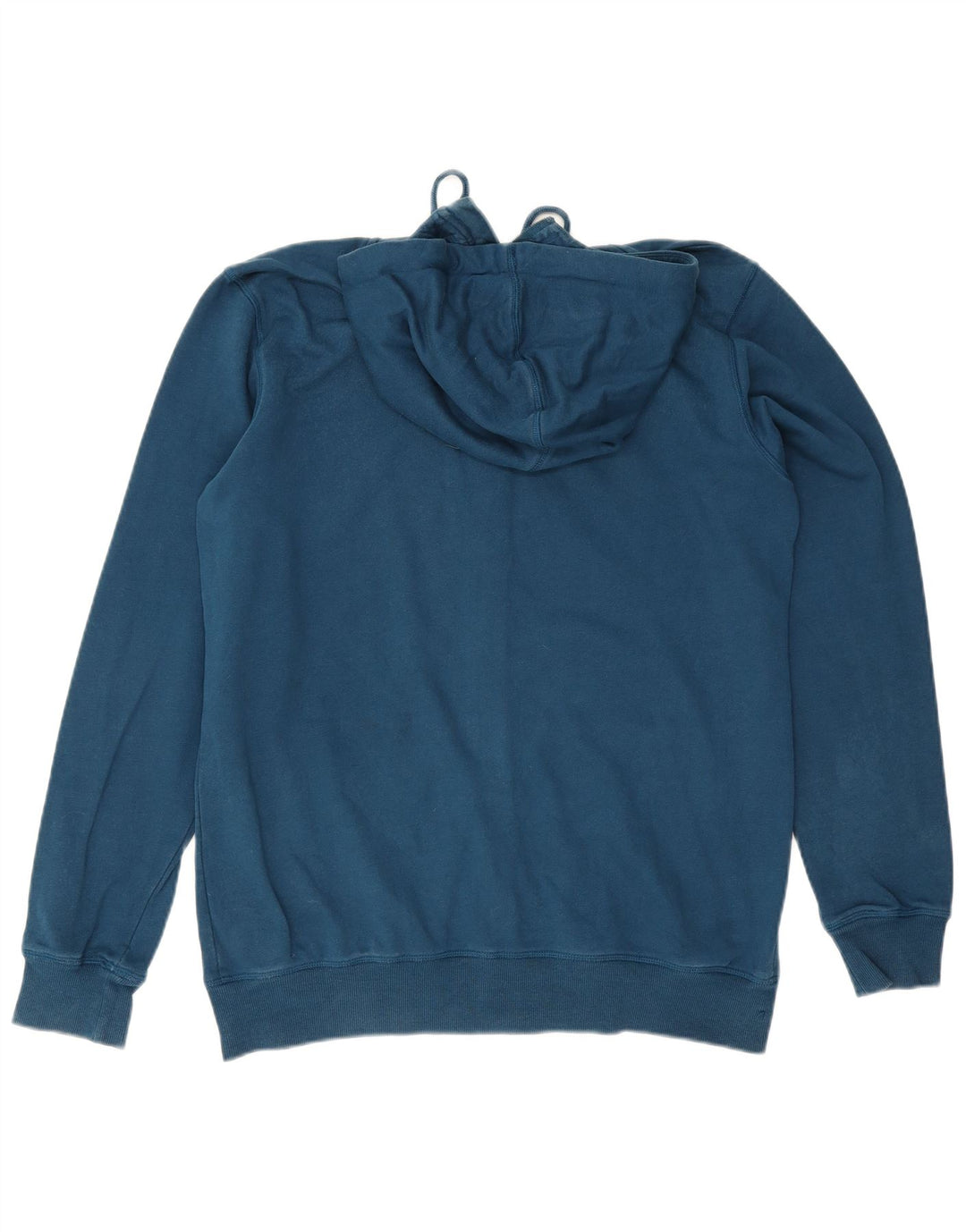Asics Mens Zip Hoodie Sweater Large Navy Blue Cotton