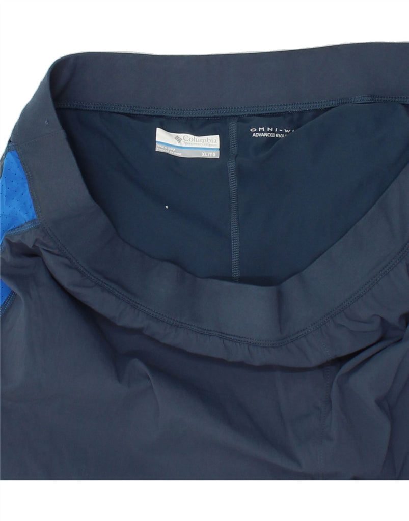 COLUMBIA Womens Omni-Wick Sport Shorts UK 18 XL  Navy Blue Colourblock Vintage Columbia and Second-Hand Columbia from Messina Hembry 