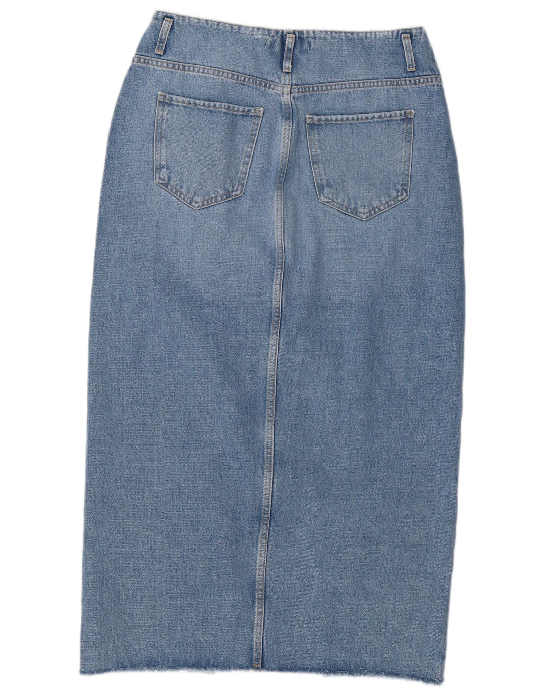 ZARA Womens Denim Skirt Large W32 Blue Cotton