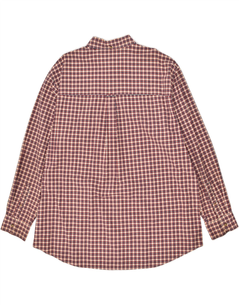 CHAPS Mens Shirt 2XL Red Check Cotton | Vintage Chaps | Thrift | Second-Hand Chaps | Used Clothing | Messina Hembry 