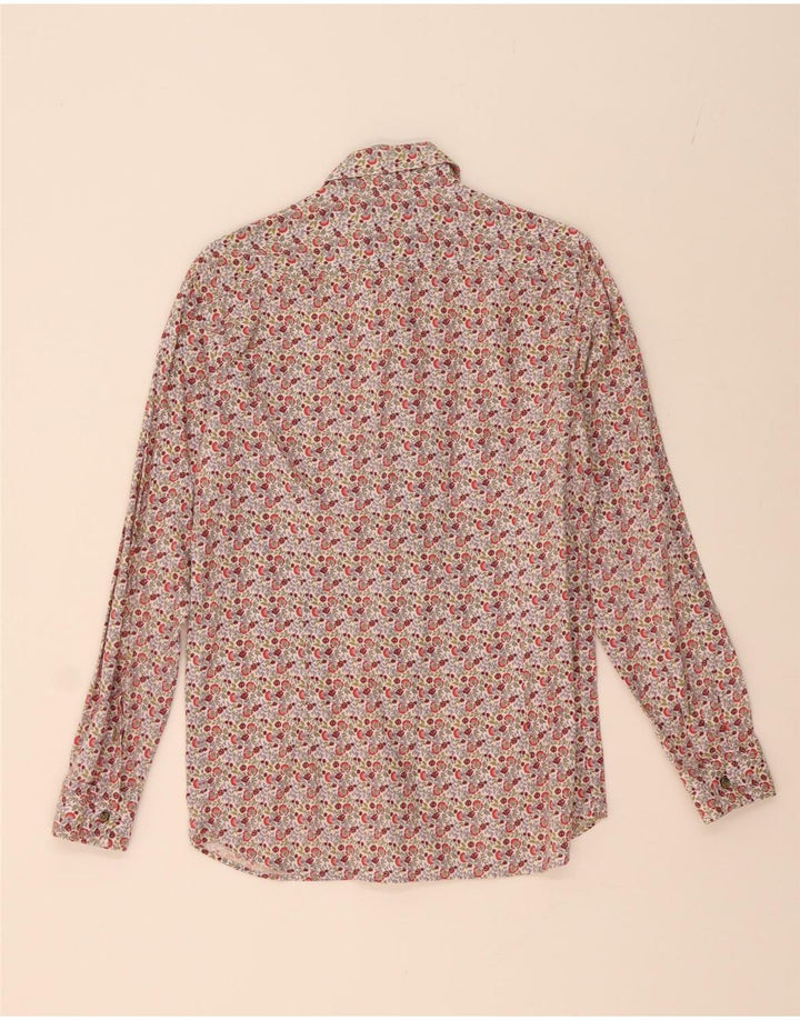 TED BAKER Mens London Shirt Size 15 Medium Multicoloured Floral Cotton Vintage Ted Baker and Second-Hand Ted Baker from Messina Hembry 