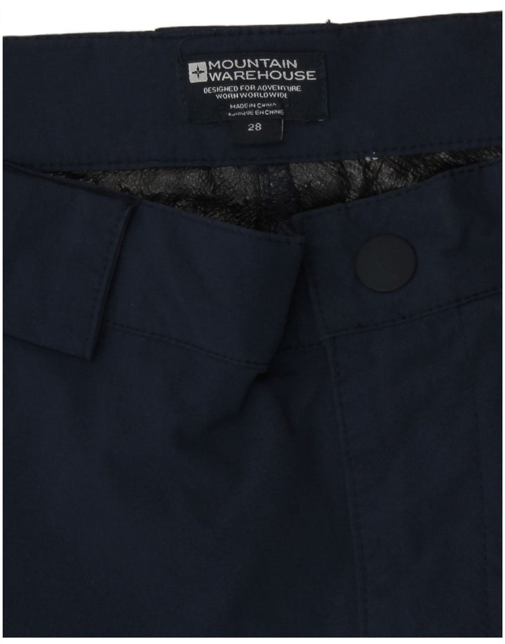 Mountain Warehouse Womens Slim Cargo Trousers W28 L31 Navy Blue