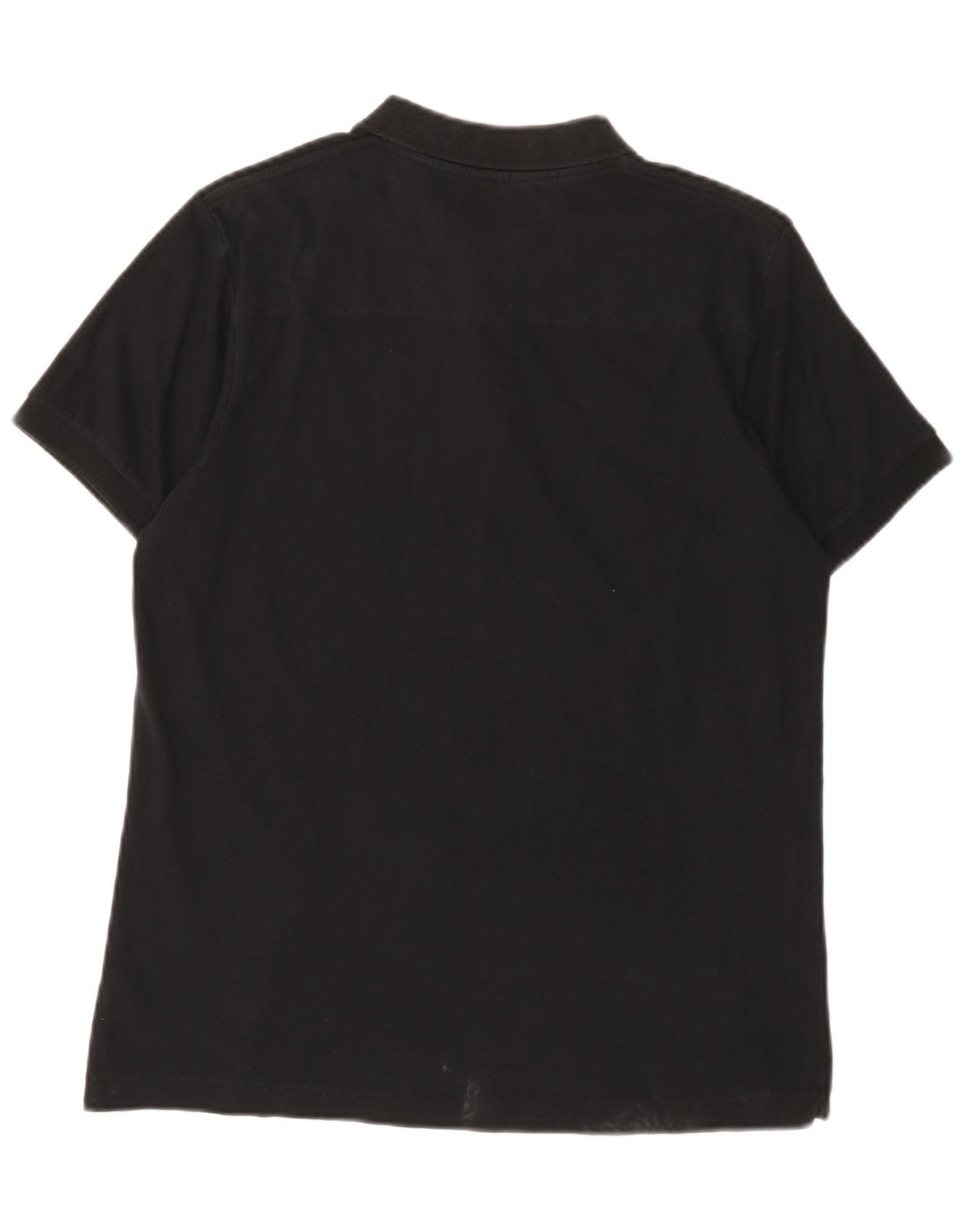 French Connection Mens Polo Shirt Large Black Cotton