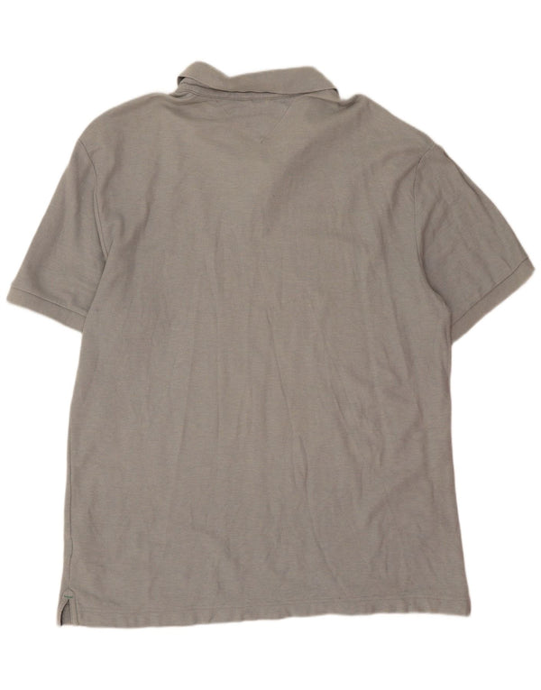Tommy Hilfiger Mens Slim Fit Polo Shirt 2XL Grey Cotton