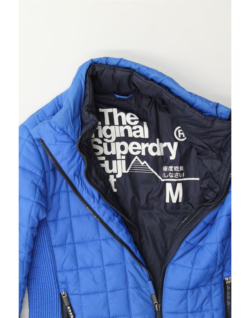 SUPERDRY Womens Padded Jacket UK 14 Medium Blue Nylon Vintage Superdry and Second-Hand Superdry from Messina Hembry 