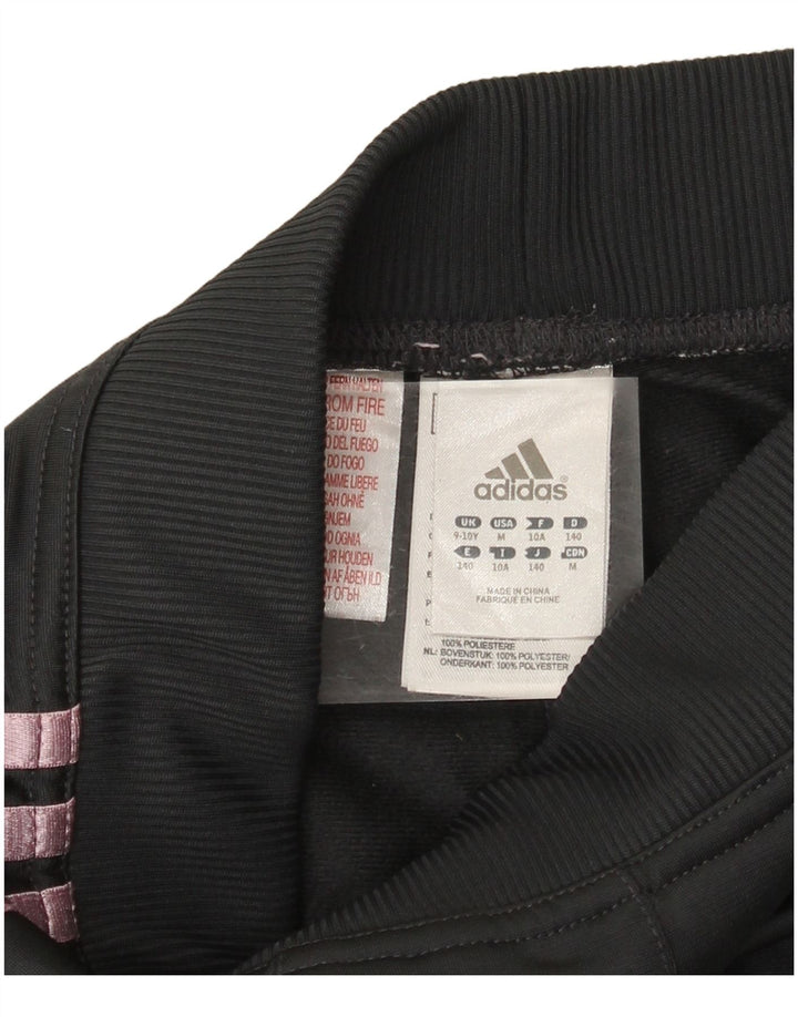 Adidas Girls Tracksuit Trousers 9-10 Years  Grey Polyester