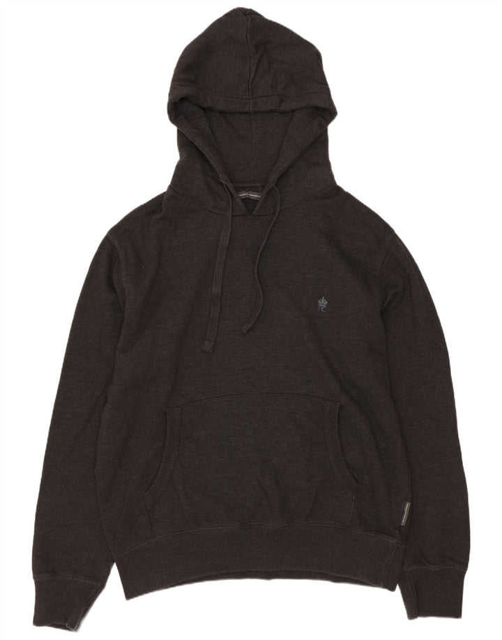 French Connection Mens Hoodie Jumper Large Grey Cotton